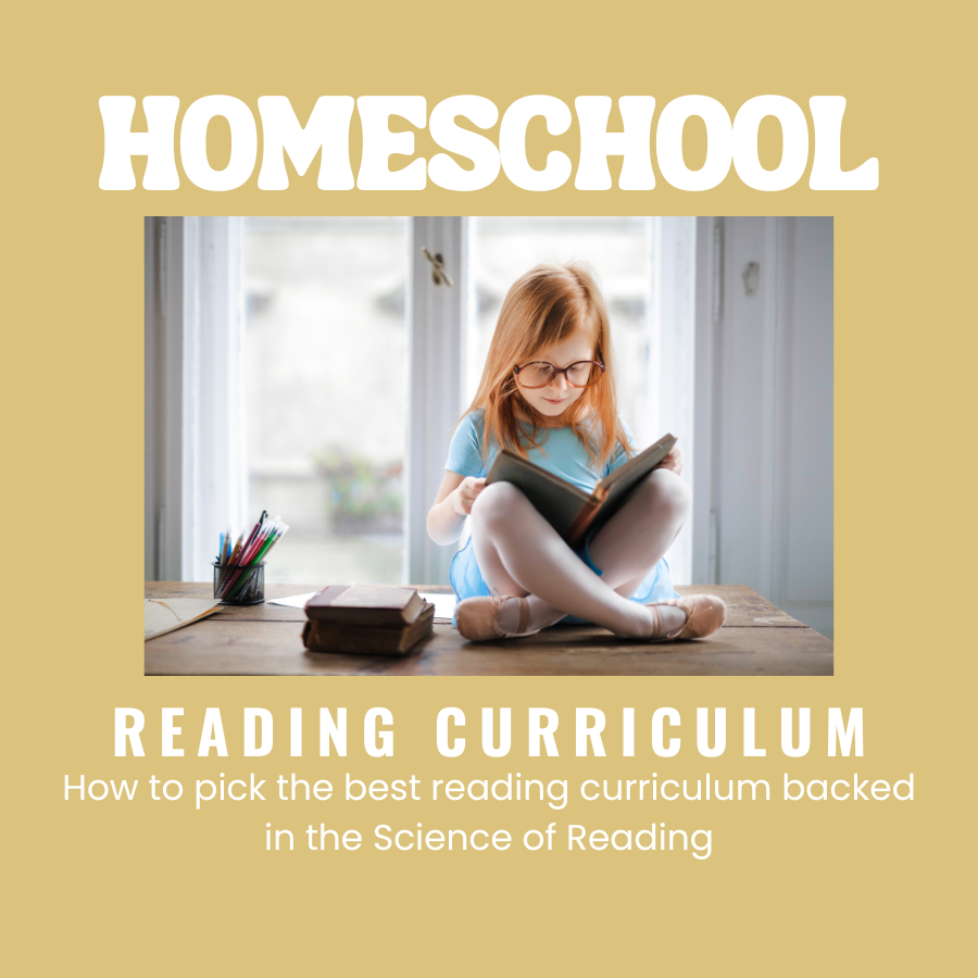 Curriculum that is backed in the Science of Reading